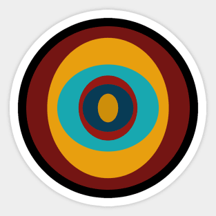 Pop Mod Circles #5 Sticker